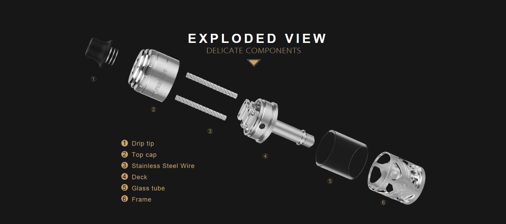 Vapefly Brunhilde MTL RTA Tank - 5ml