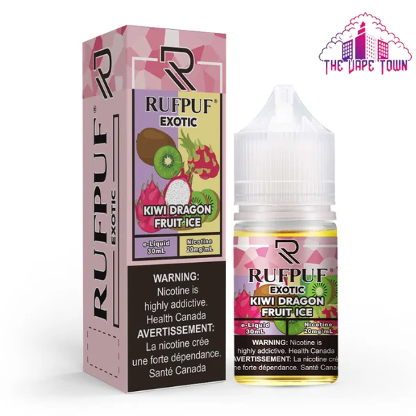 RufPuf Exotic Kiwi Dragon Fruit Ice Nic Salt – 30ml - Image 2