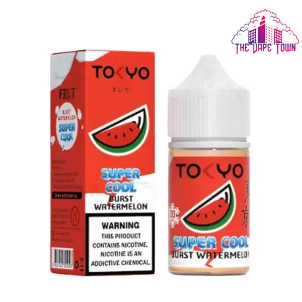 Tokyo Super Cool Burst Watermelon ice Nic Salt - 30ml