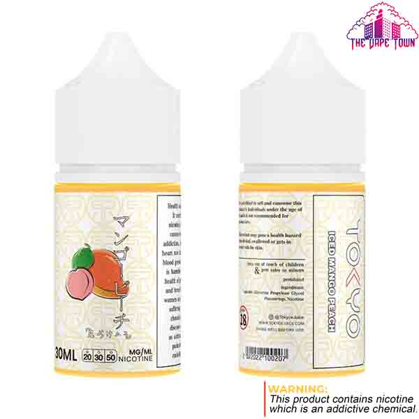 Tokyo Classic Mango Peach ice Salt Nic - 30ml - Image 2