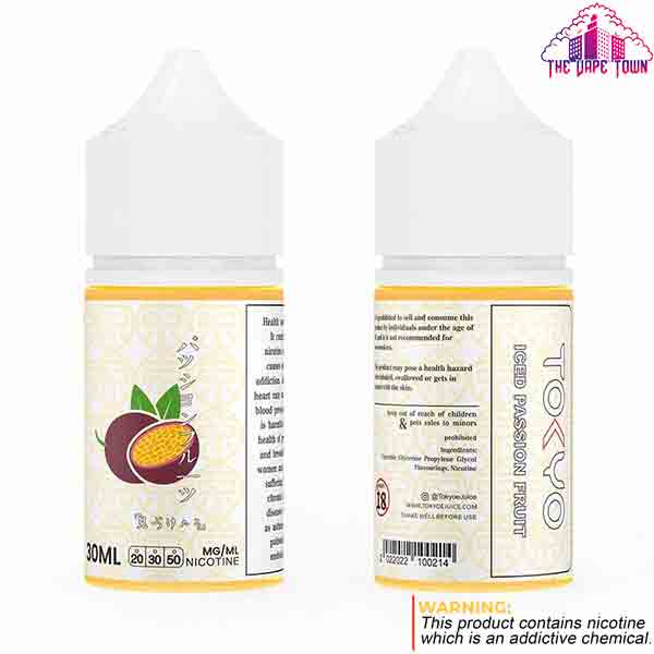 Tokyo Classic Passion Fruit ice Nic Salt - 30ml - Image 2